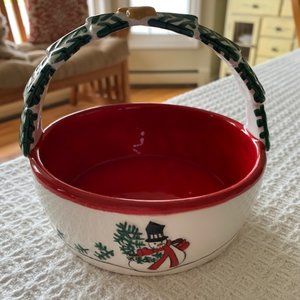 Fitz & Floyd Holiday Home Celebrate Candy Dish
